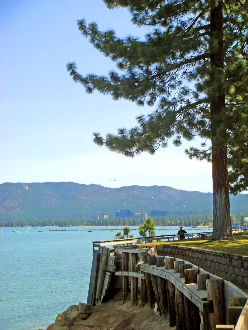 Lake Tahoe Walk Way By Mark Miller