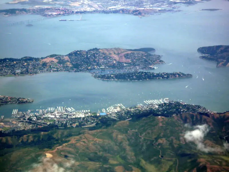 San Francisco Bay From The Air In May