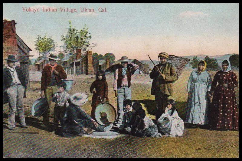 Yokayo People At Ukiah California