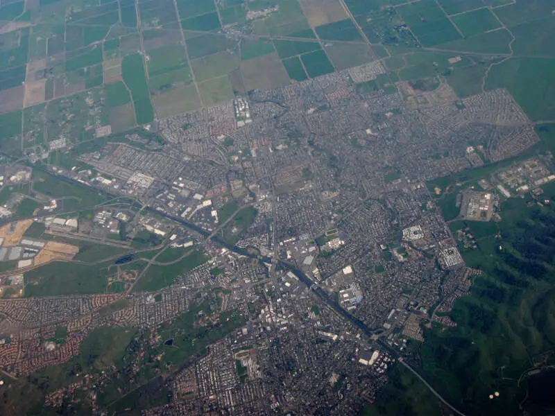 Aerial View Of Vacavillec California