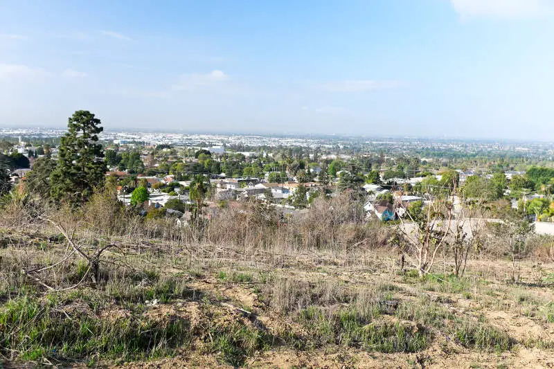 Whittier Ca Seen From Hellman Park Peppergrass Trail