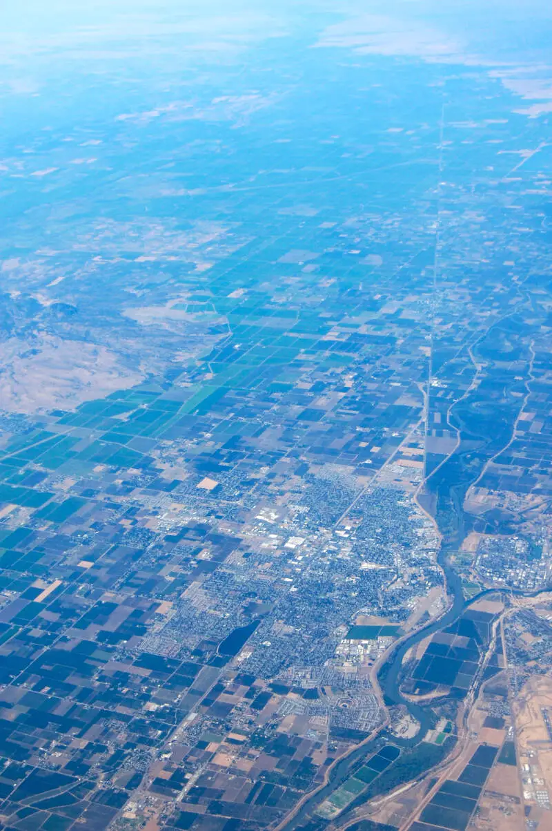 Yuba City Ca From Air