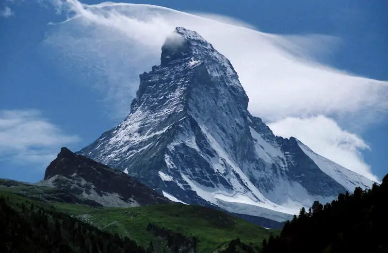 Peak Of The Matterhornc Seen From Zermattc Switzerland