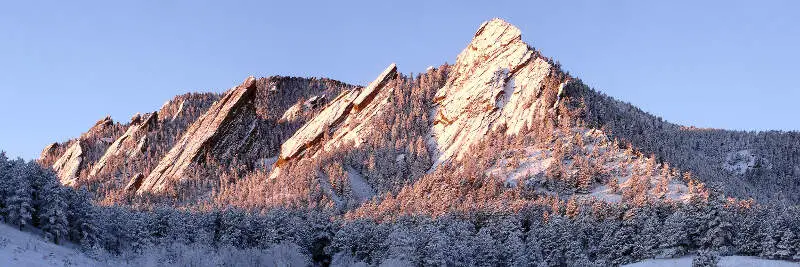 Flatirons Winter Sunrise Edit