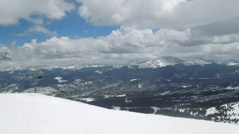 View Of Town From The Top Of Peak