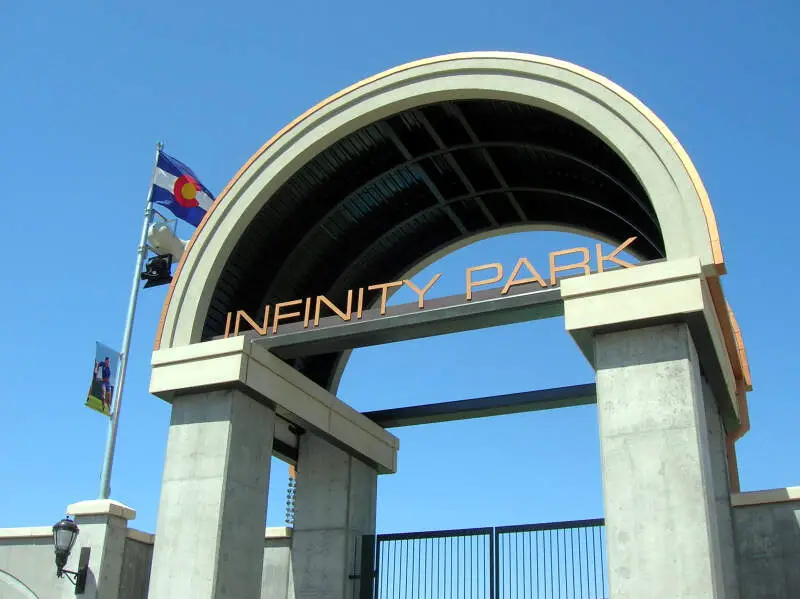 Entrance To Infinity Park In Glendale Colorado