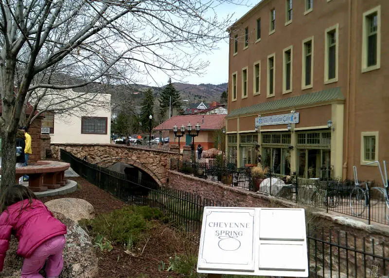 The Side Of The Spac With Bridge Over Fountain Creek