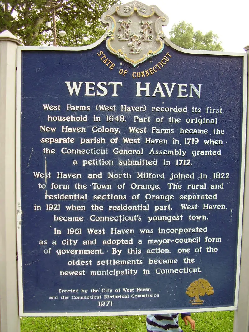 West Haven Town Historical Sign