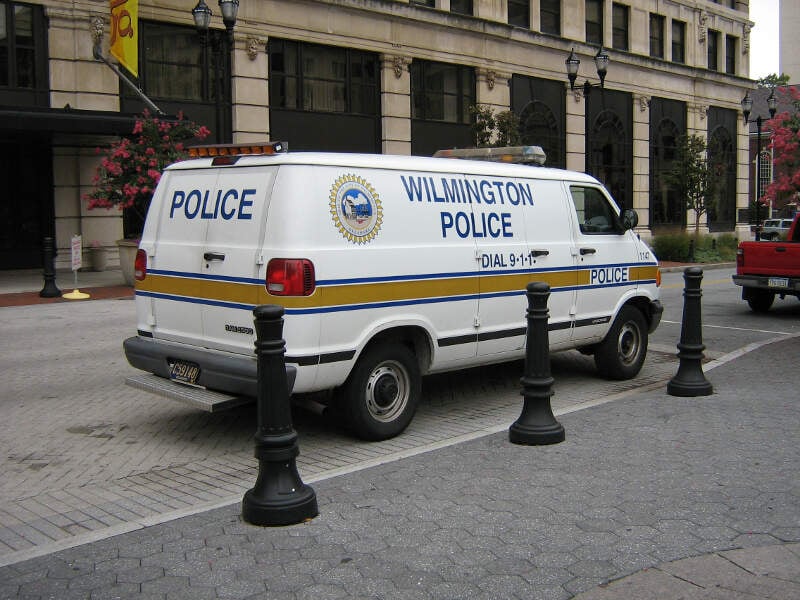 Wilmingtonc Delaware Police Van