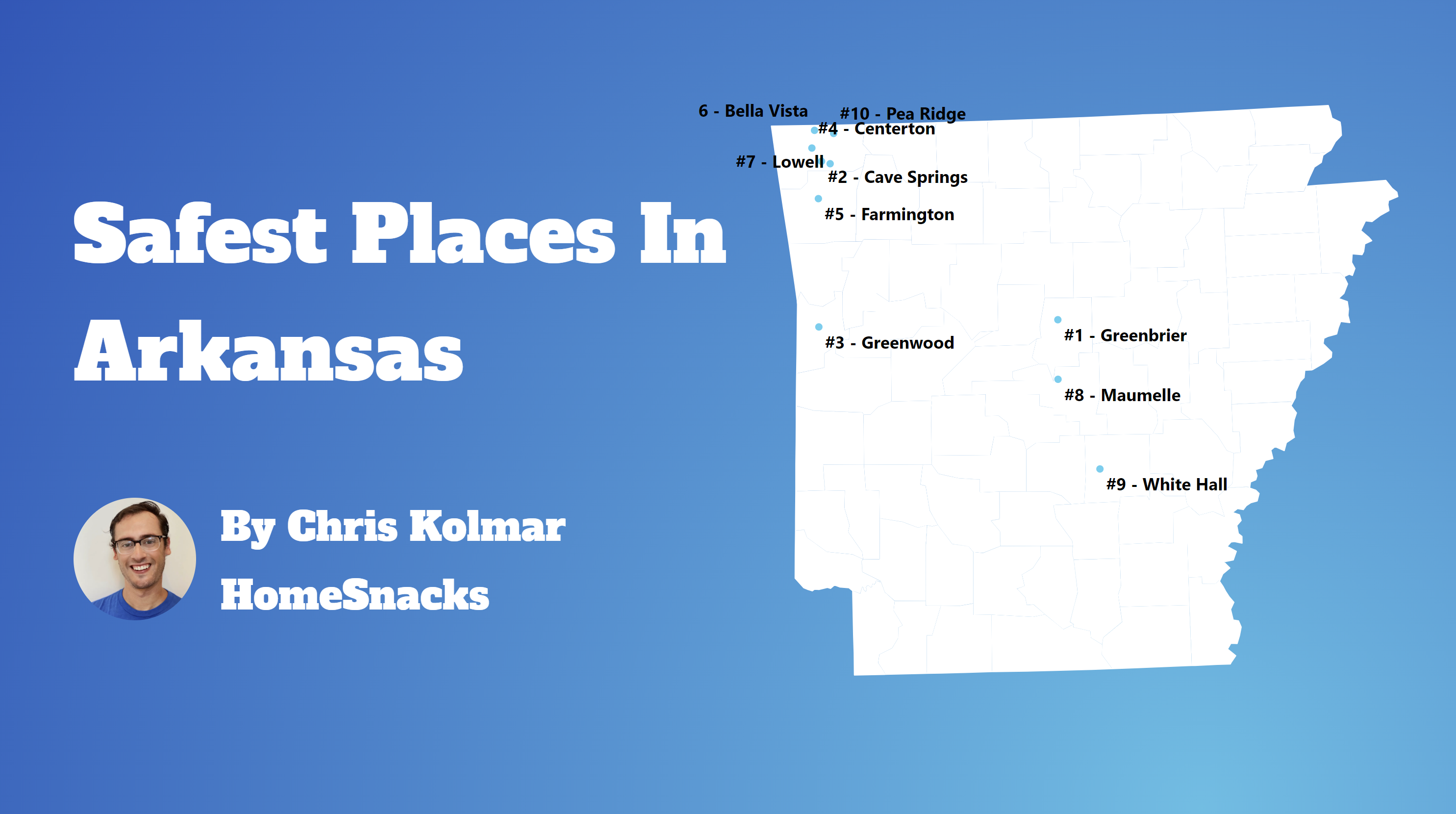 Safest Cities In Arkansas Map