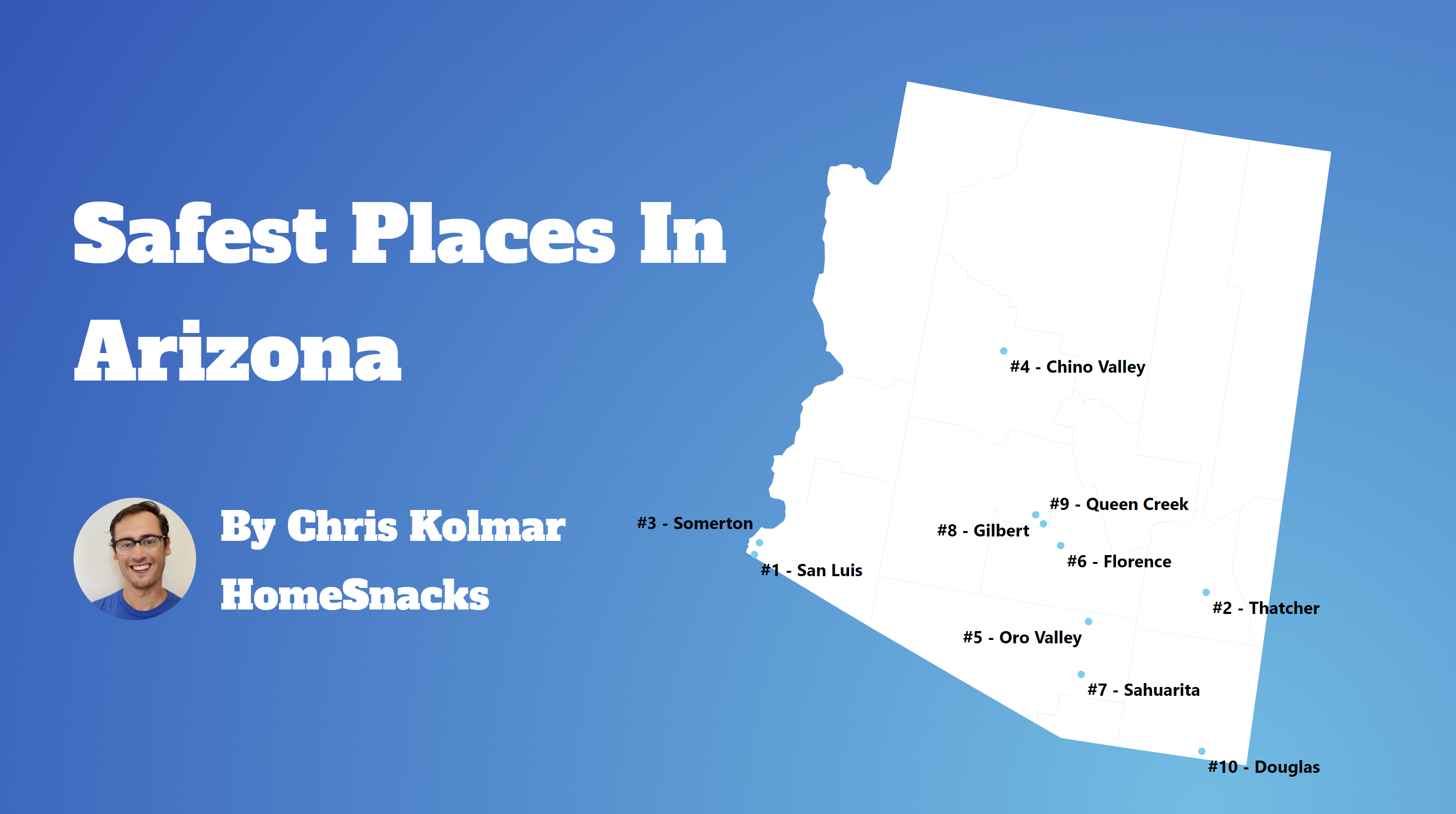 Safest Cities In Arizona Map