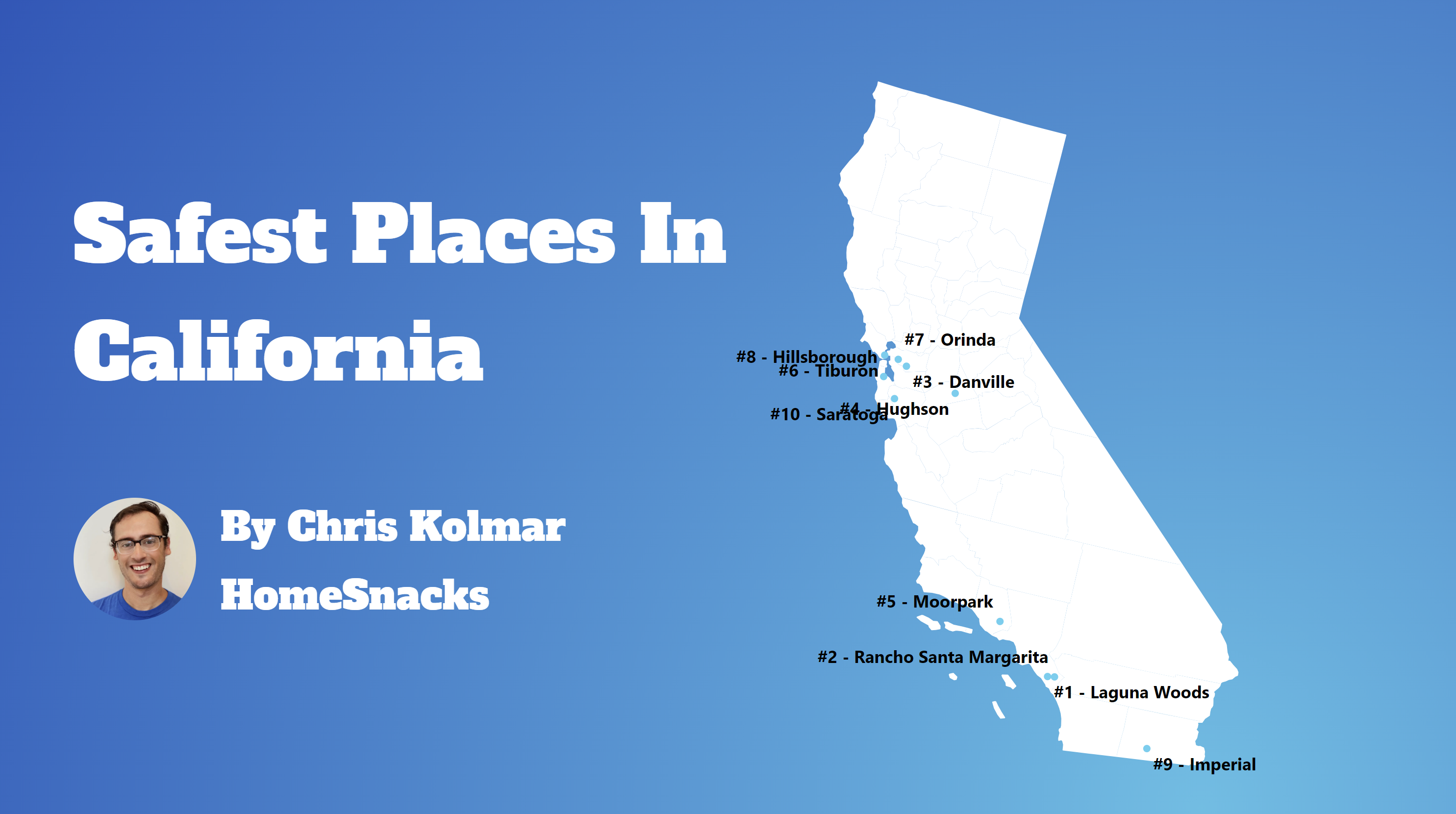 Safest Cities In California Map