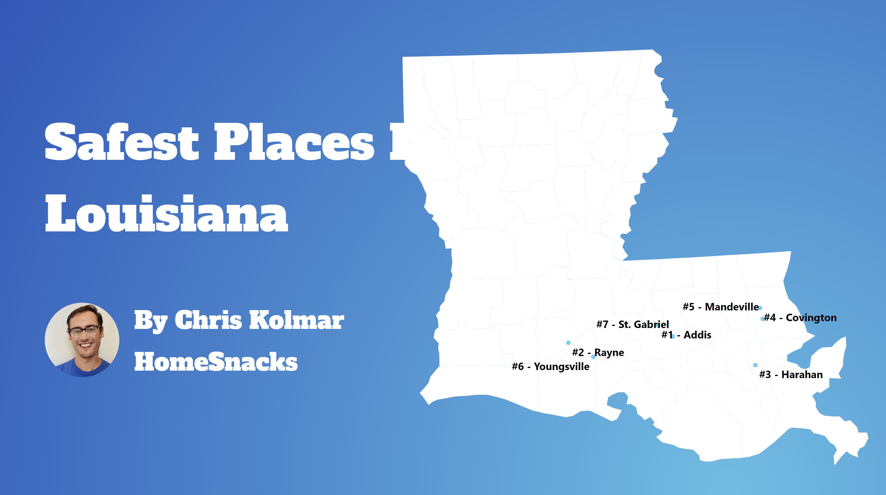 Safest Cities In Louisiana Map