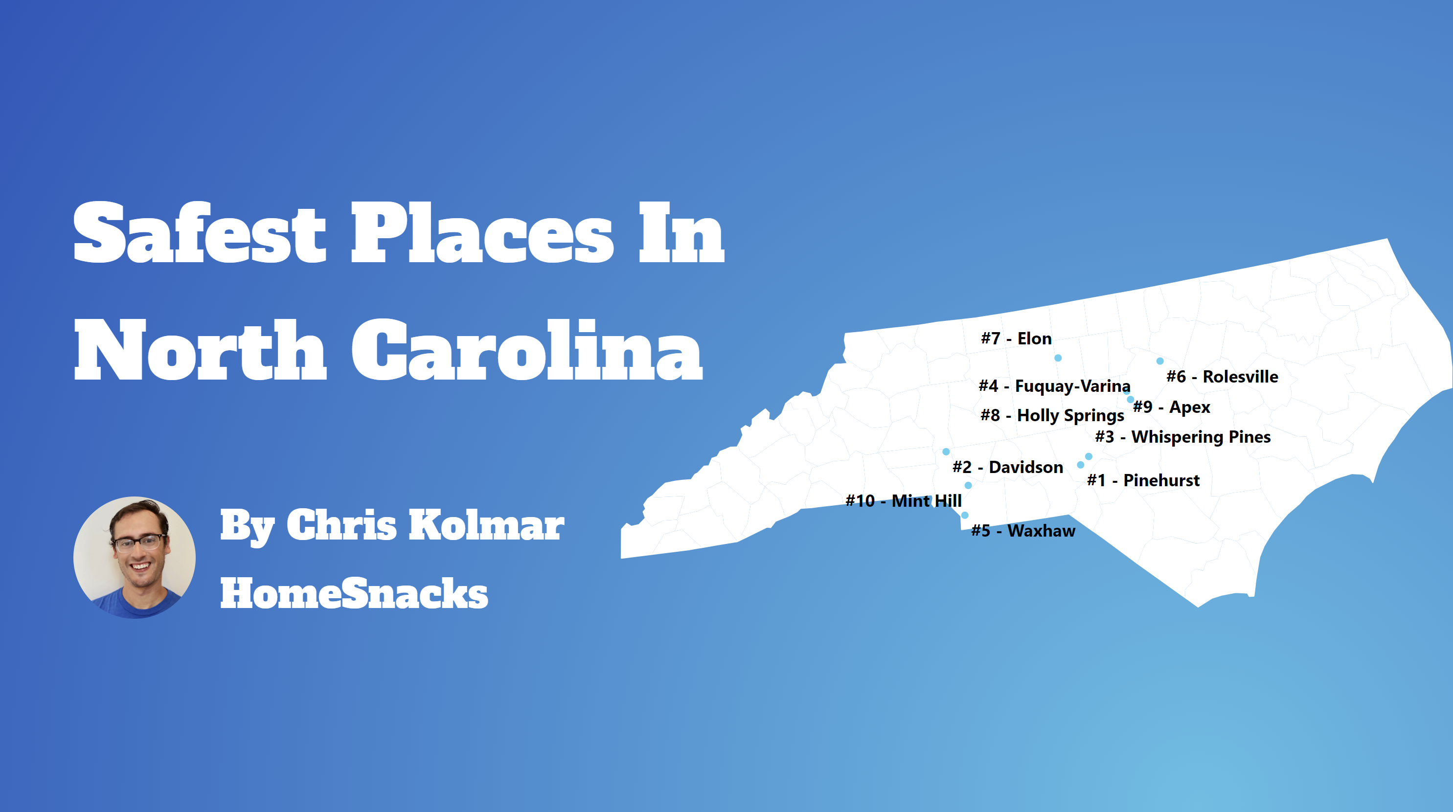 Safest Cities In North Carolina Map