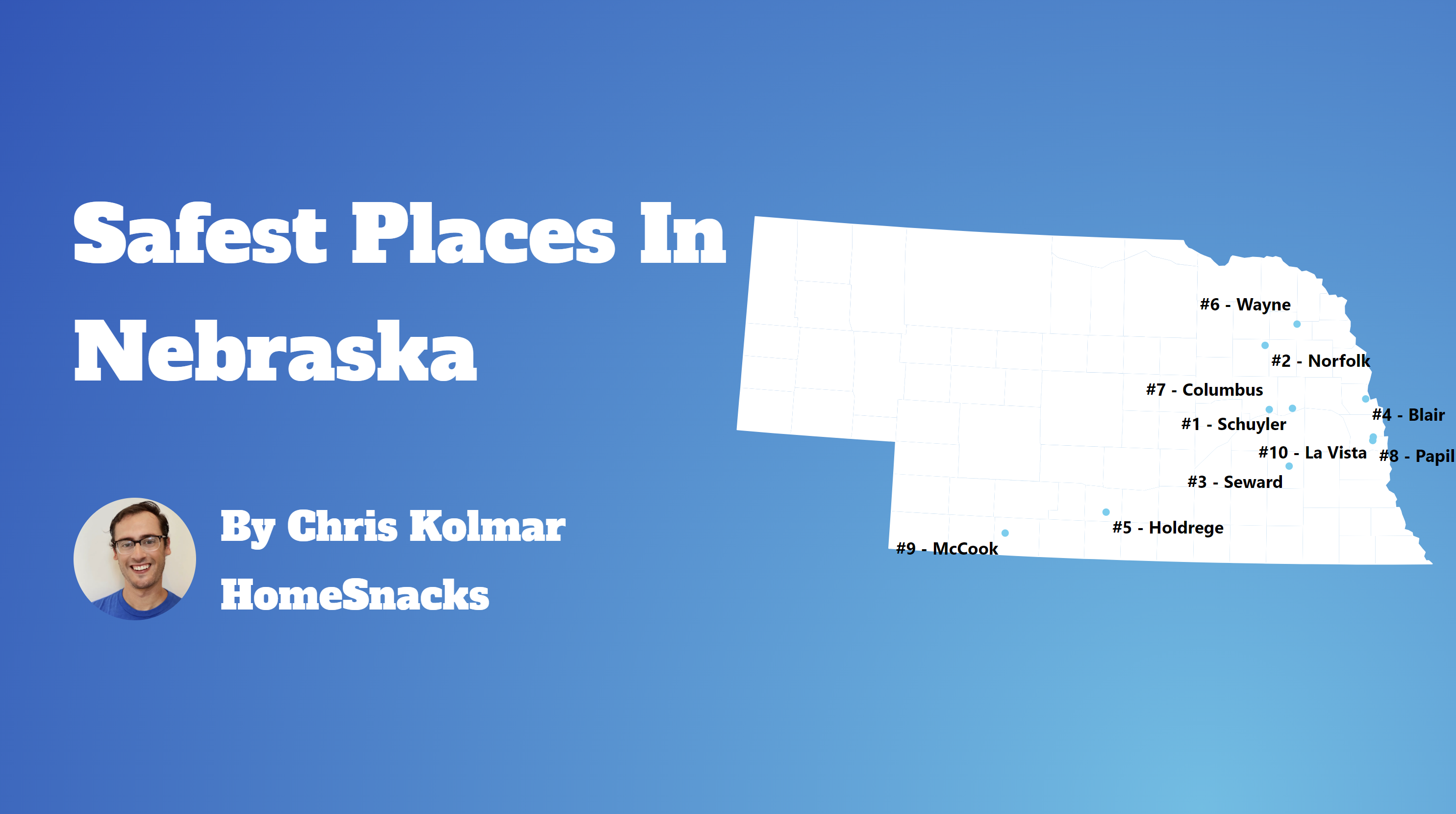 Safest Cities In Nebraska Map