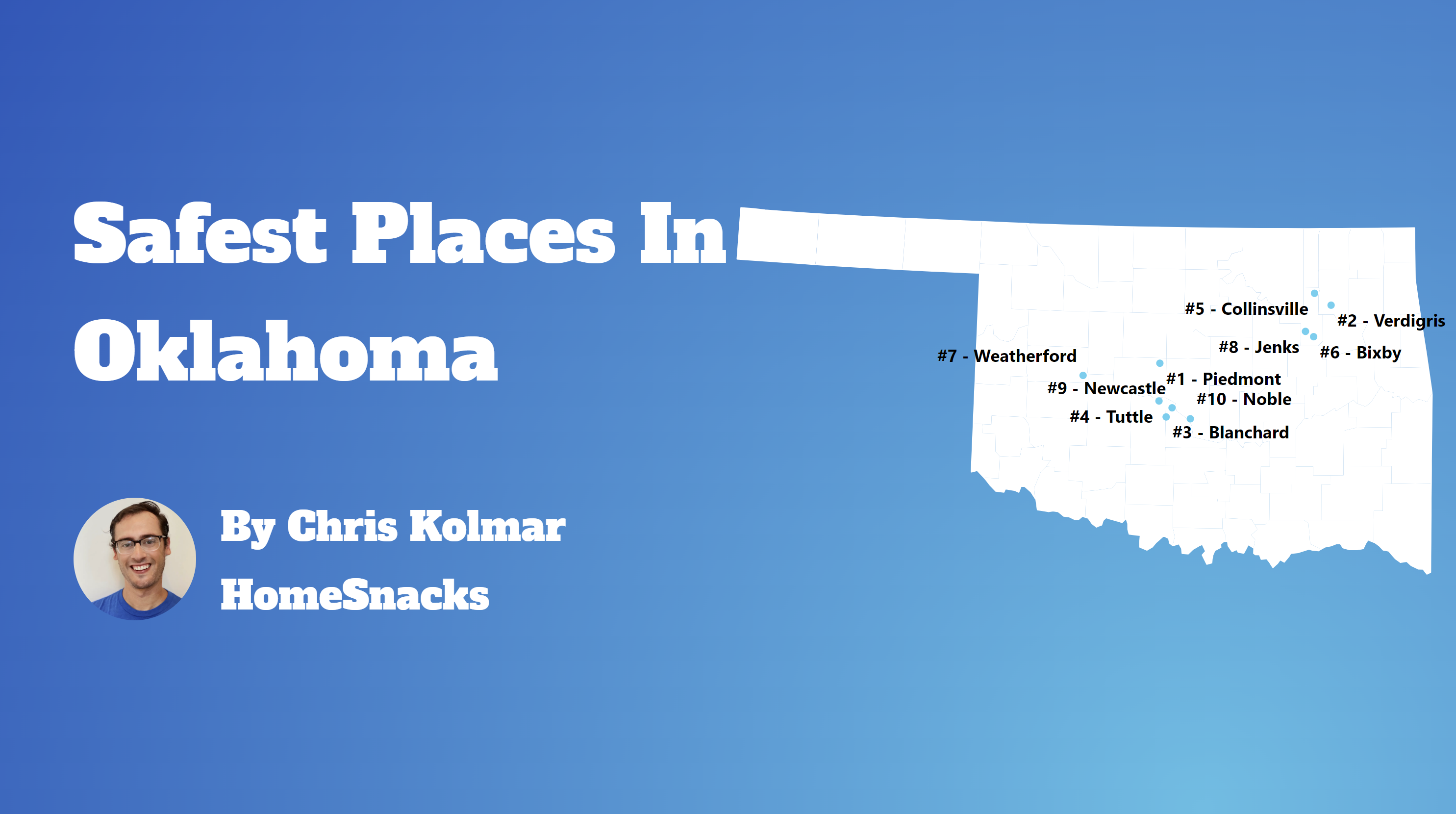 Safest Cities In Oklahoma Map