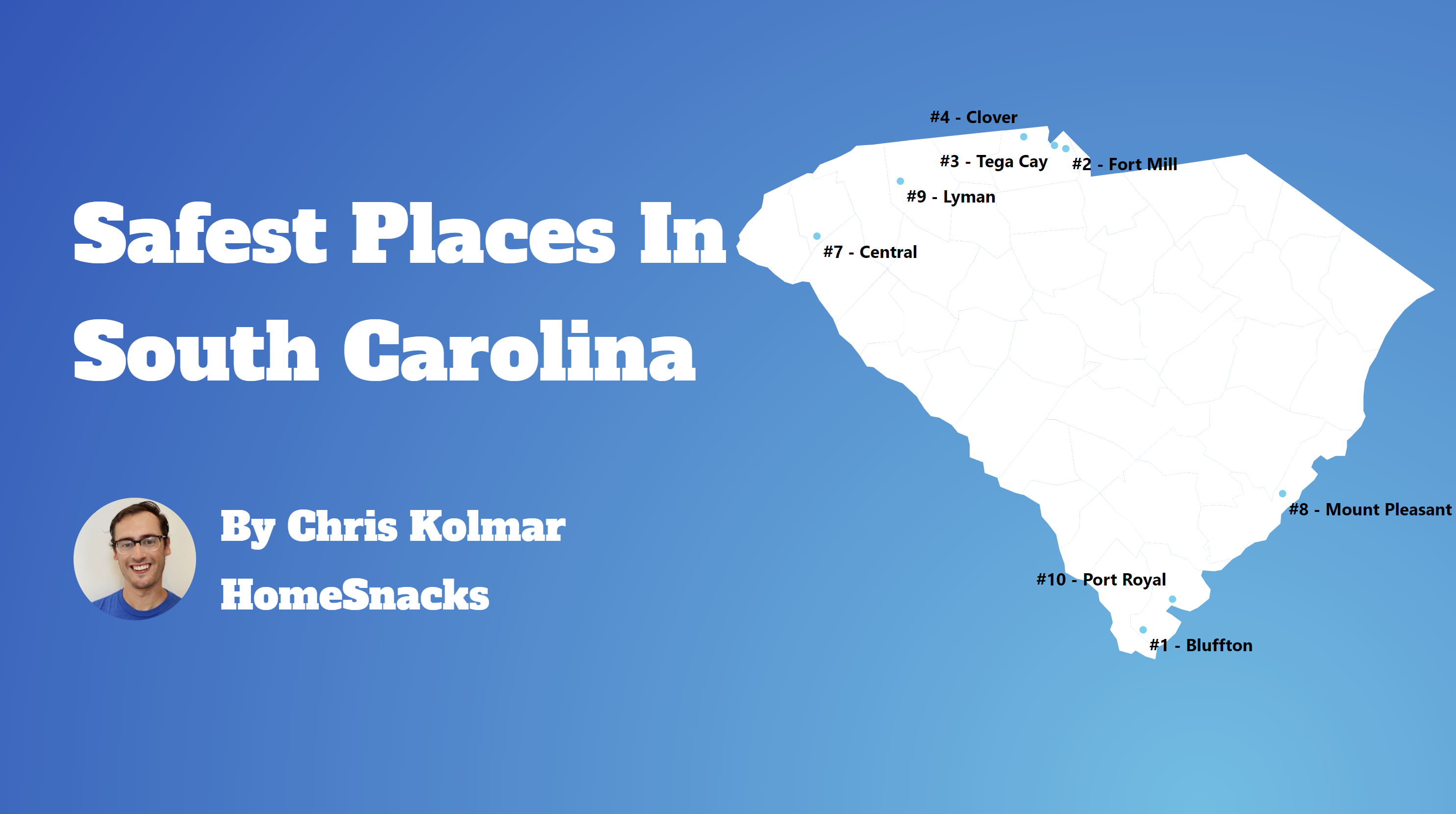 Safest Cities In South Carolina Map