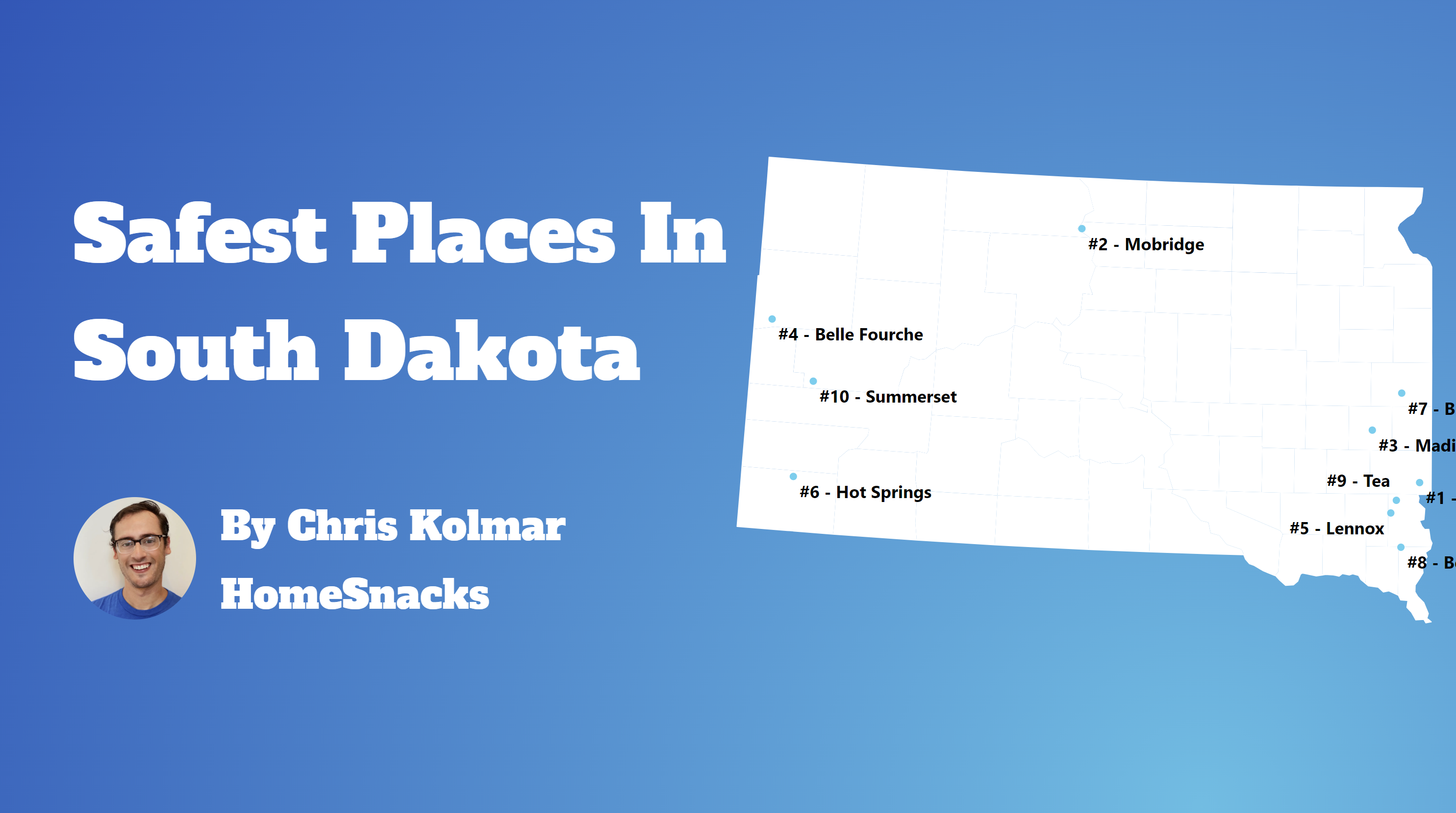Safest Cities In South Dakota Map