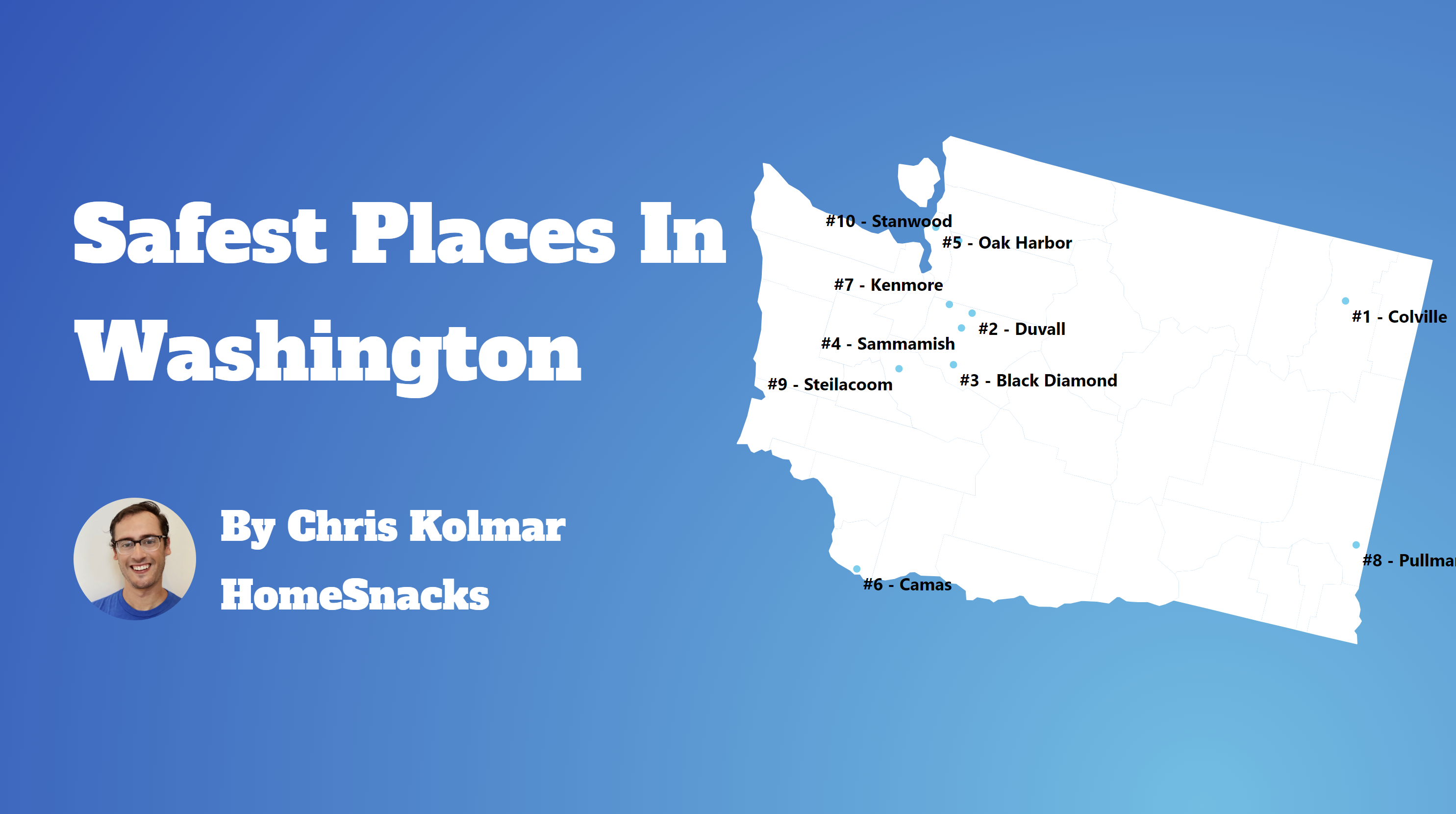 Safest Cities In Washington Map