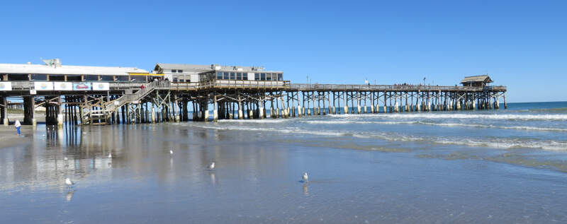 Cocoa Beach Pier Cocoa Beachc Florida  Crop