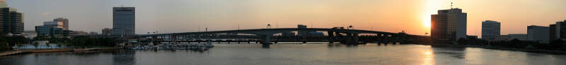 Jacksonville Acosta Bridge Panorama