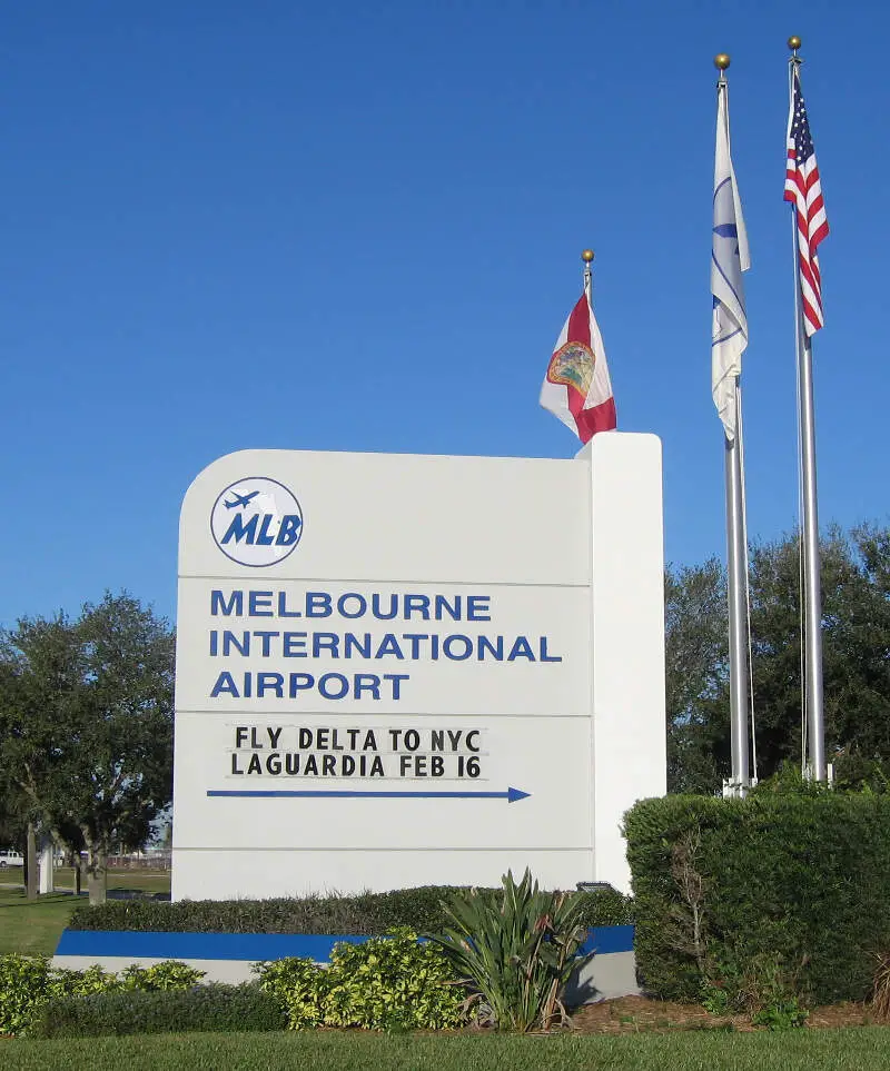 Melbourne International Airport Florida Monument Sign