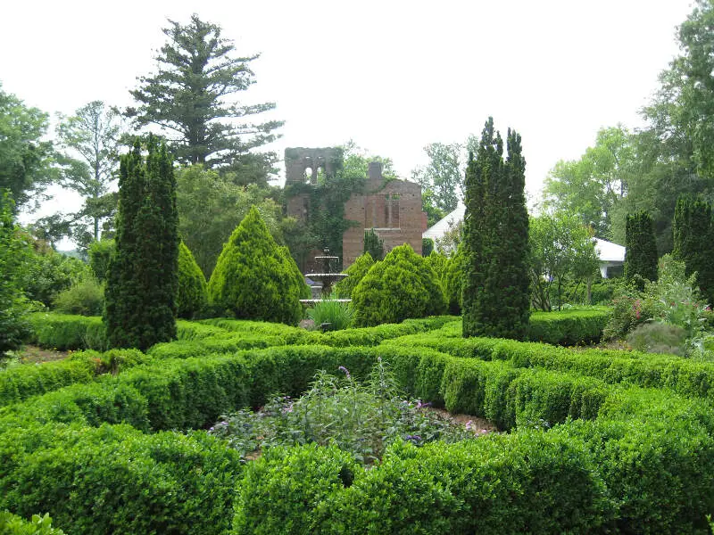 Barnsley Gardens Ruins With Foliage