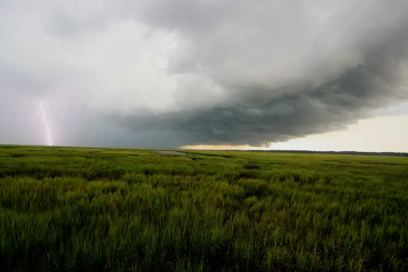 Thunderstorm Over The Brunswick River