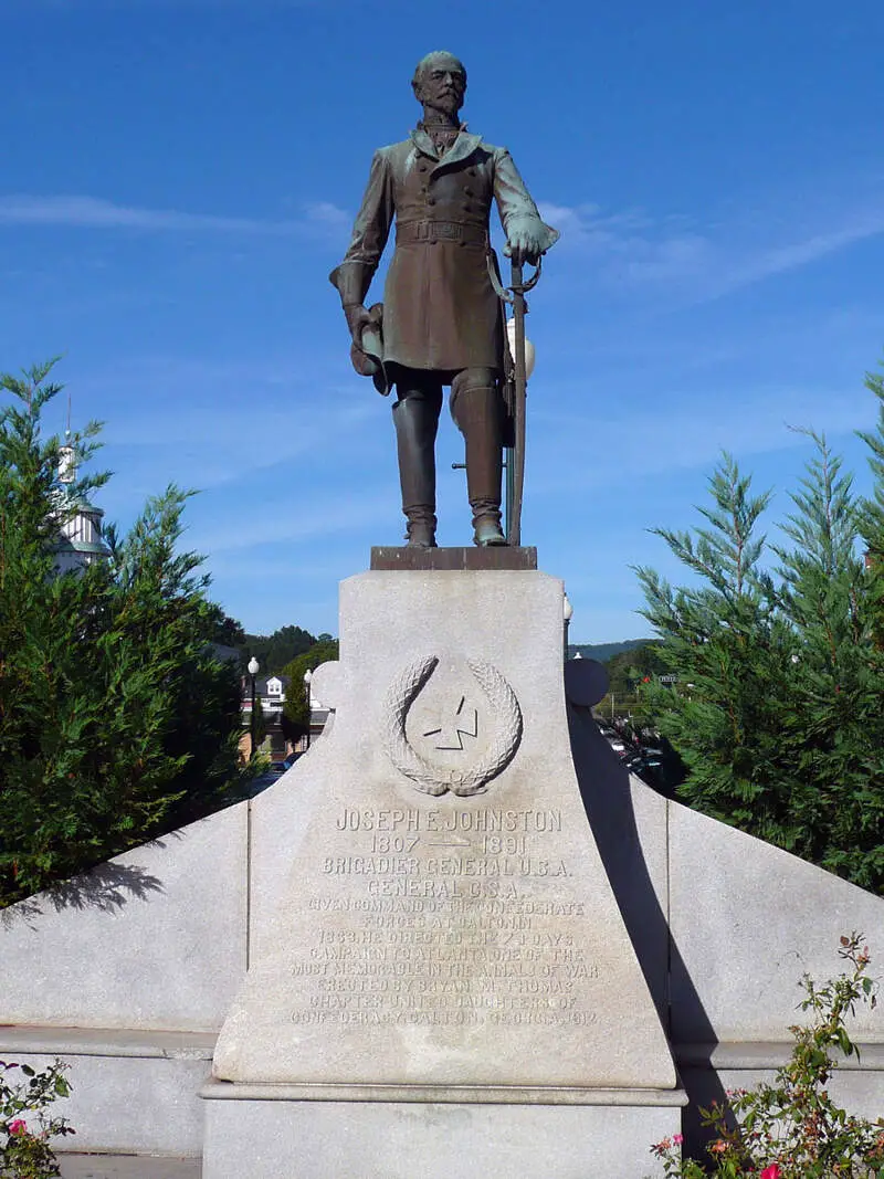 Joseph E Johnston Monument In Dalton Ga