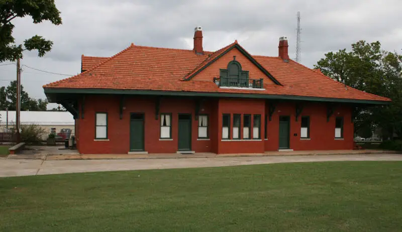 The Seaboard Airline Depot In Elbertonc Elbert County Georgia Image