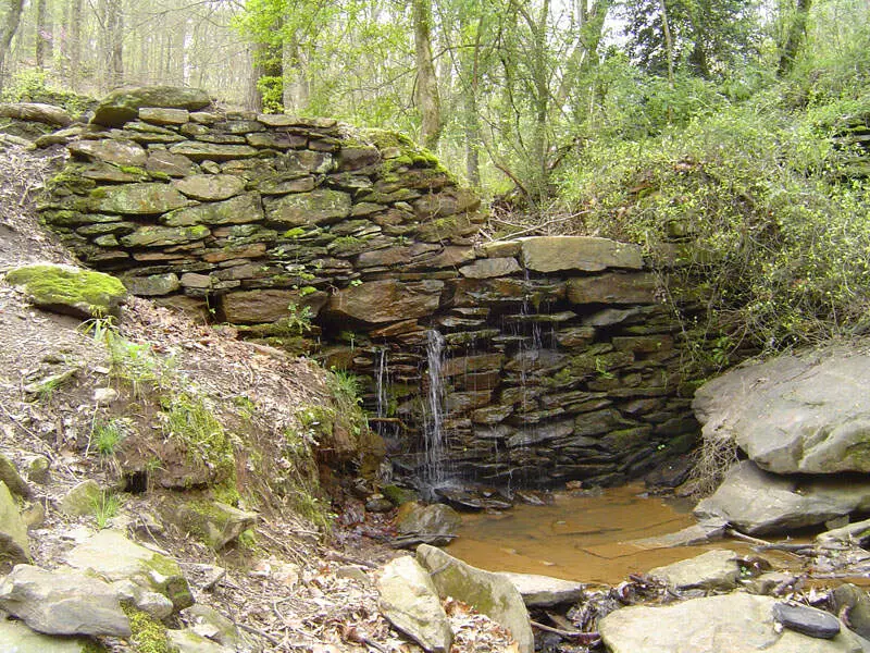 Sope Creek Pulp Mill Retaining Wall Ruin