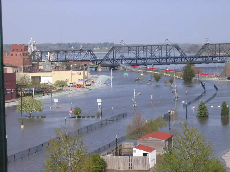 April C Flood In Davenportc Iowa