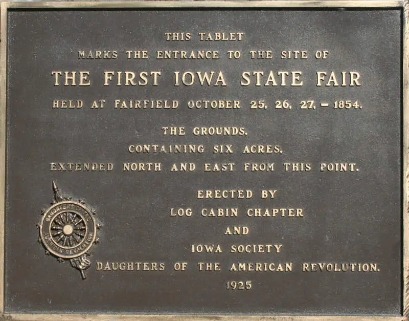 First Iowa State Fair Commemorative Plaque