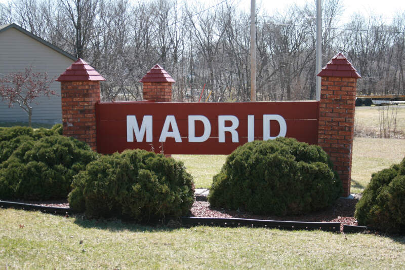 Madrid Iowa Sign