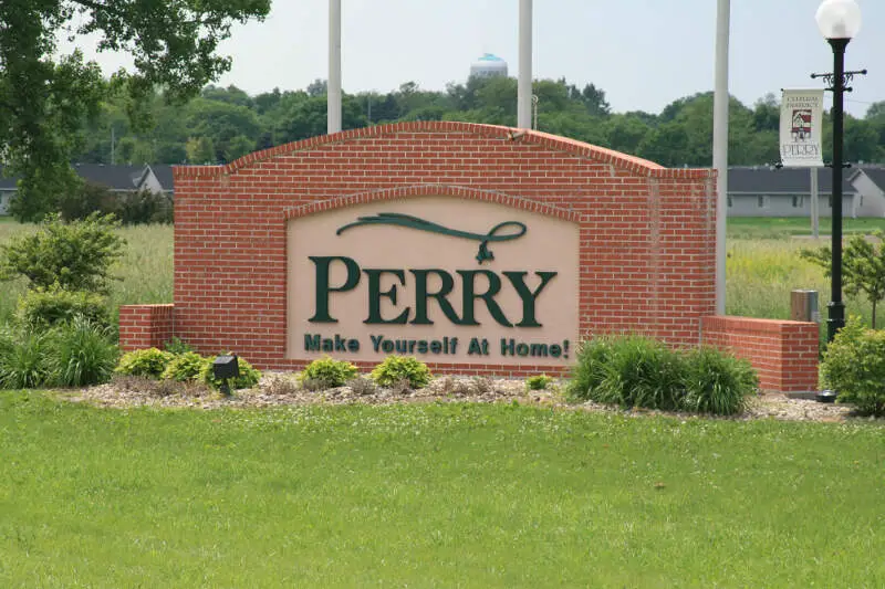 Perry Iowa  Sign