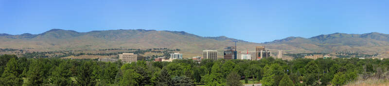 June Boise Downtown Panorama