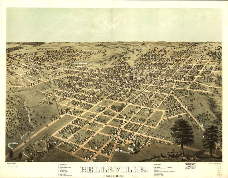 Birds Eye View Of Bellevillec Illinois