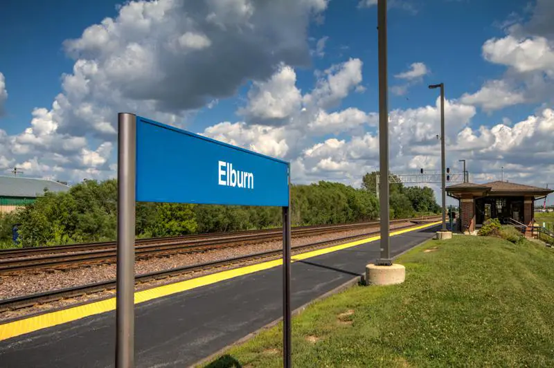 Elburn Il Metra Station Platform