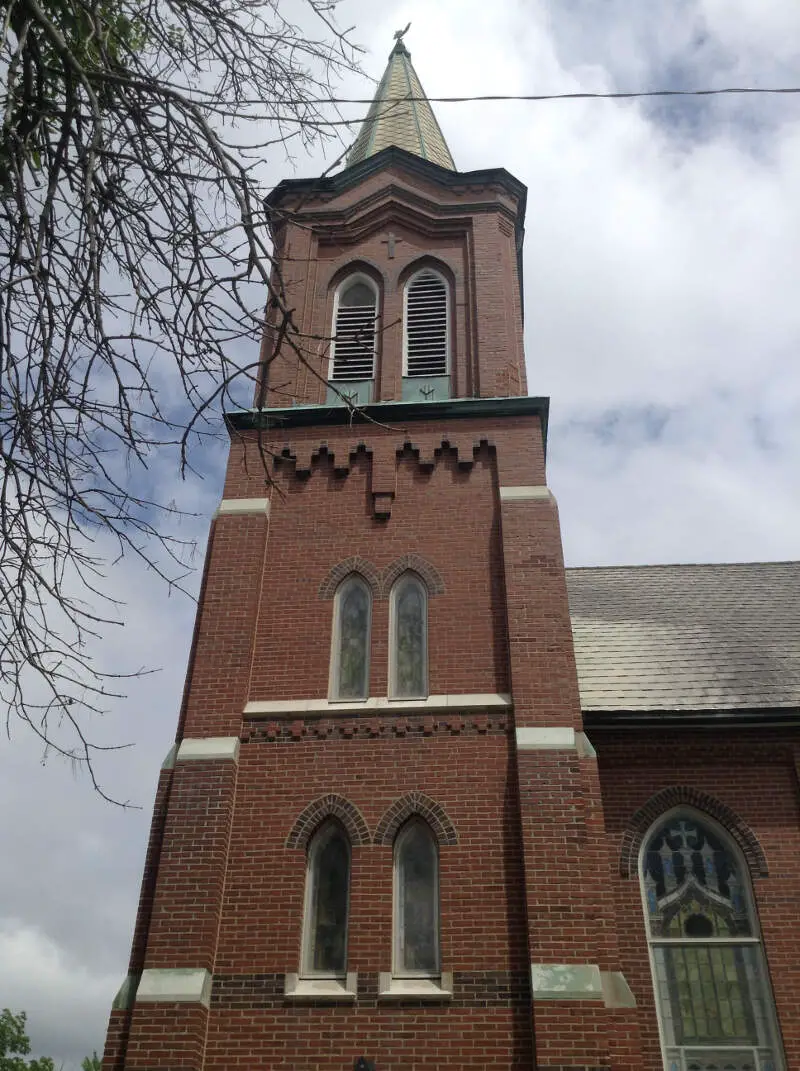 Church Tower Of Frankfortc Ill