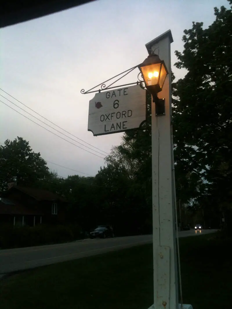 Lakewood Illinois Gate Street Sign