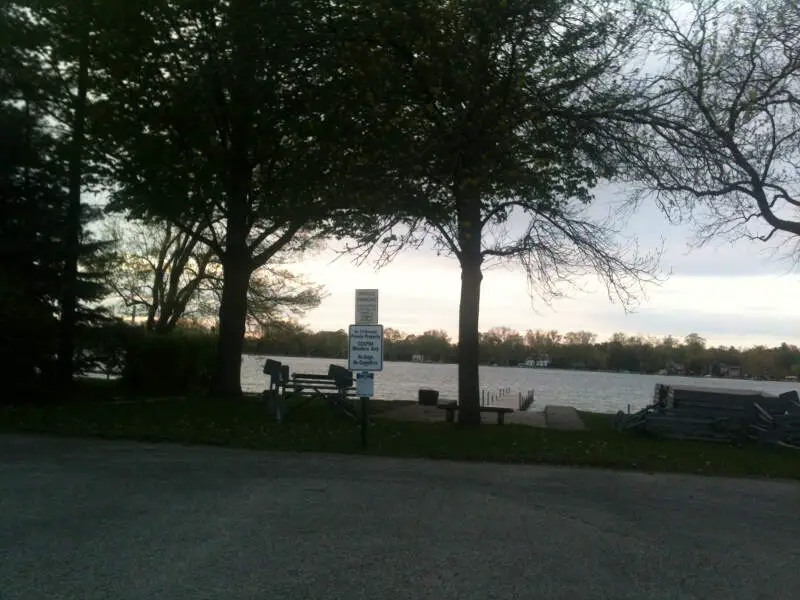 View Of Crystal Lake From Gate Ccapoa Beach On Lakes South Shore