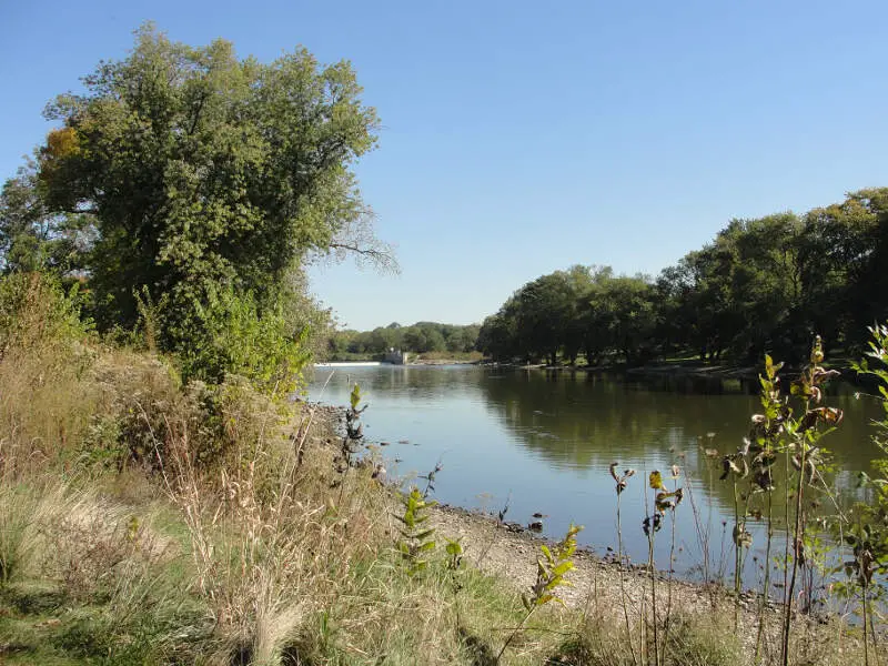 View Of Fox River From Montgomery Il