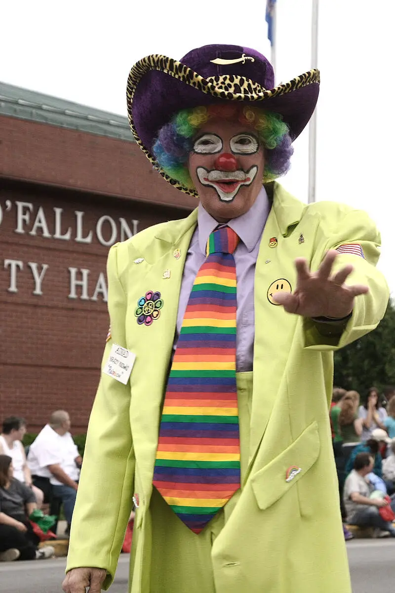 Clown At The Mayfest Parade Ofallonc Illinois