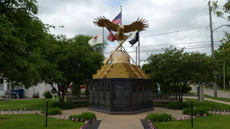 Hero Street Monument In Silvisc Illinois