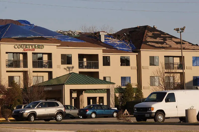 Springfield Tornado Damage Marriott