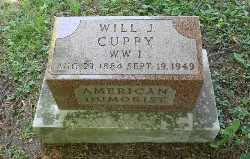 Will Cuppy Grave Marker