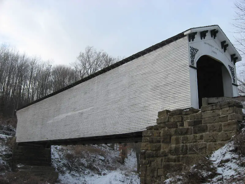 Richland Plummer Creek Covered Bridgec Southern Side And Eastern End