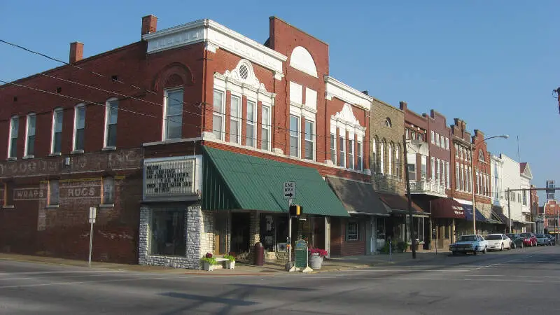 Third Street At Courthouse Square In Boonville