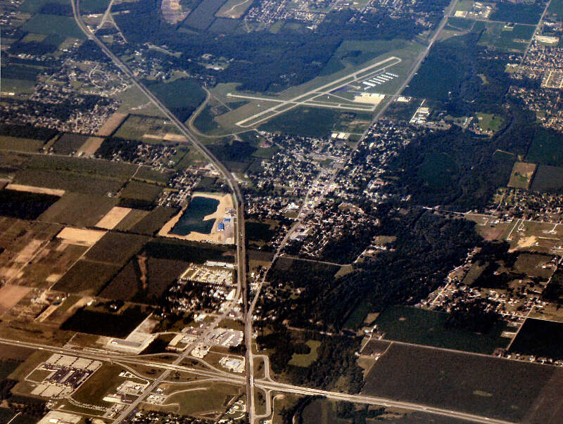 Chesterfield Indiana From Above