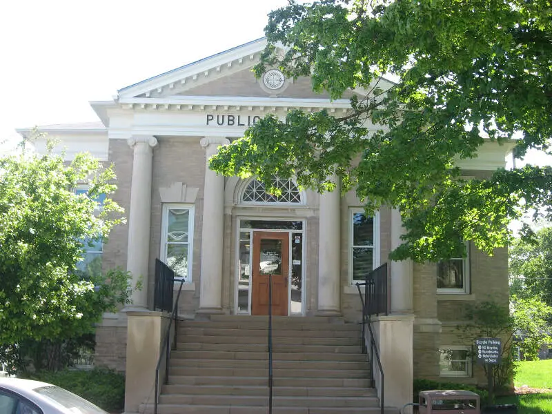 Carnegie Library In Danvillec Indianac Front